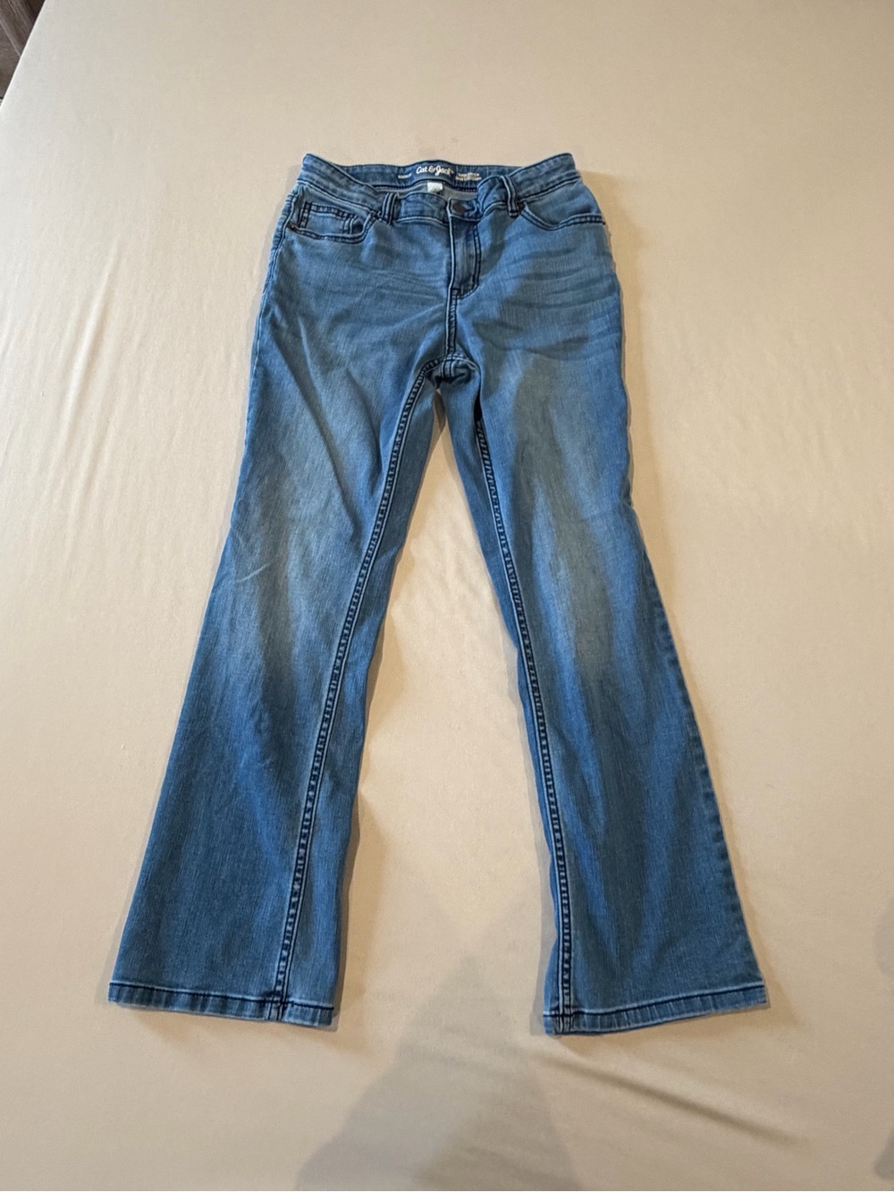 Cat & Jack Girls Bootcut Super Stretch Jeans Size 14